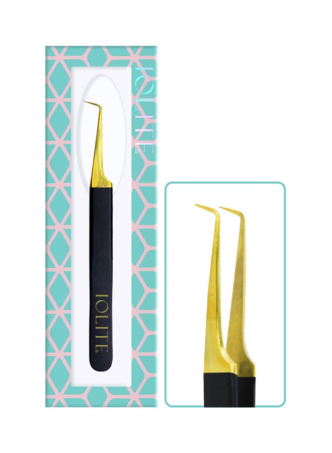 IOLITE Eyelashes Grafting Tweezers Anti Static Stainless Steel Nippers - Image 2