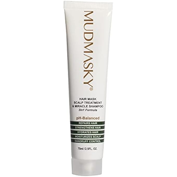 MUDMASKY HAIR MASK SCALP TREATMENT & MIRACLE SHAMPOO 3IN1 - Image 1