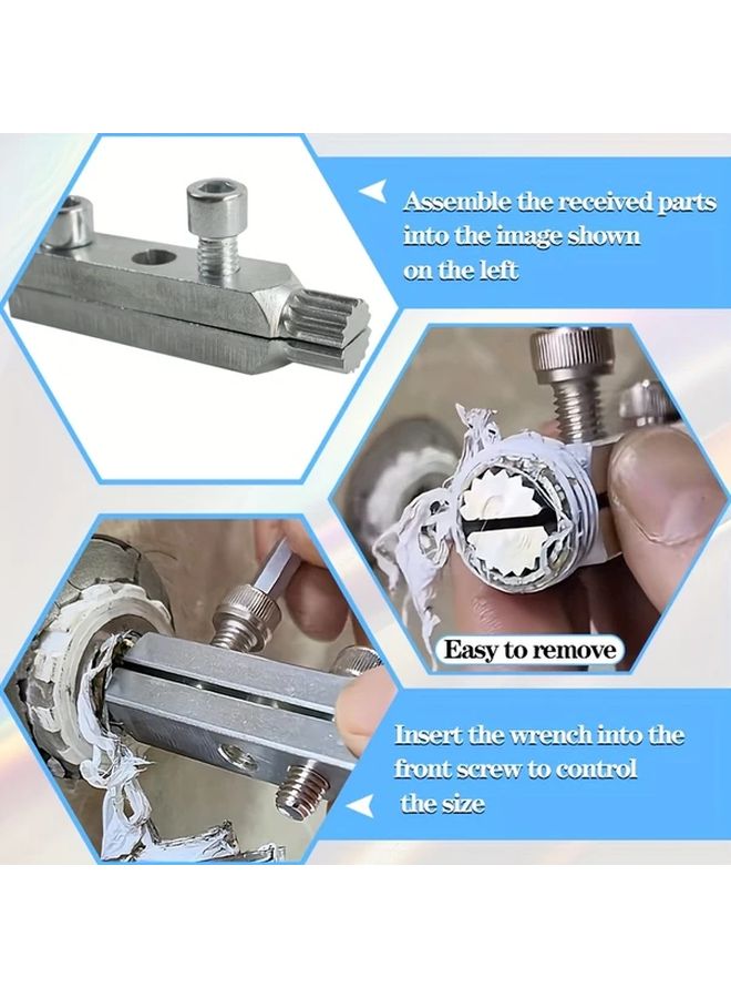 2025 Upgraded Silvery Faucet Angle Valve Broken Screw Extractor Tool For Plumbers - Image 2