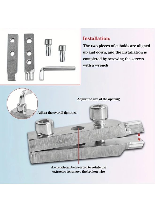 2025 Upgraded Silvery Faucet Angle Valve Broken Screw Extractor Tool For Plumbers - Image 5