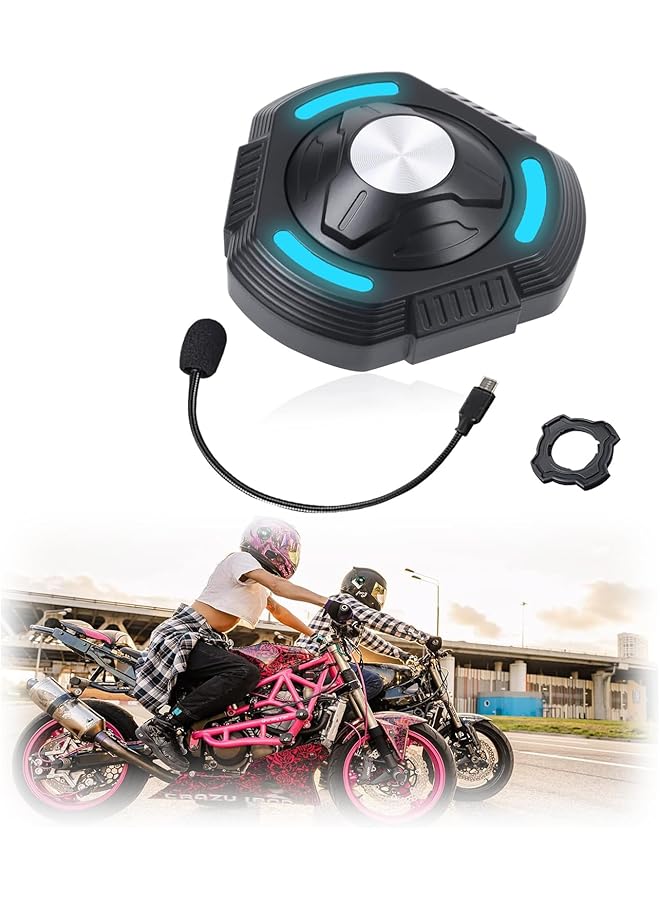 SYOSI Motorcycle Bluetooth Headset Bluetooth Motorcycle Helmet Headphone With Dsp Multiple Noise Reduction Microphone Ipx6 Waterproof Motorcycle Bluetooth Speakers For Various Helmets - Image 1