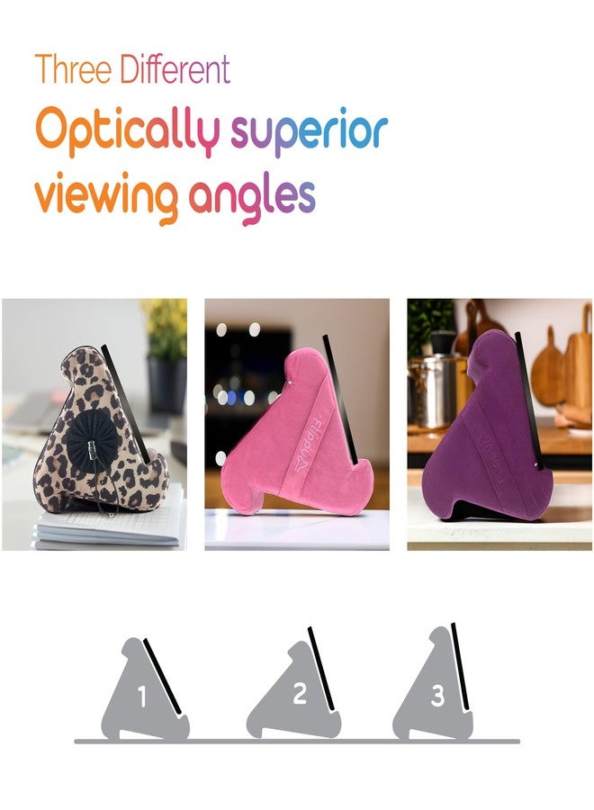 Flippy Tablet Pillow Stand - Cushion Tablet Stand & Holder, Bed Support for Lap and Desk, Compatible with Phone & Book Reading: Kindle, iPad Pro, iPhone & Samsung - Orchid You Not - Image 4