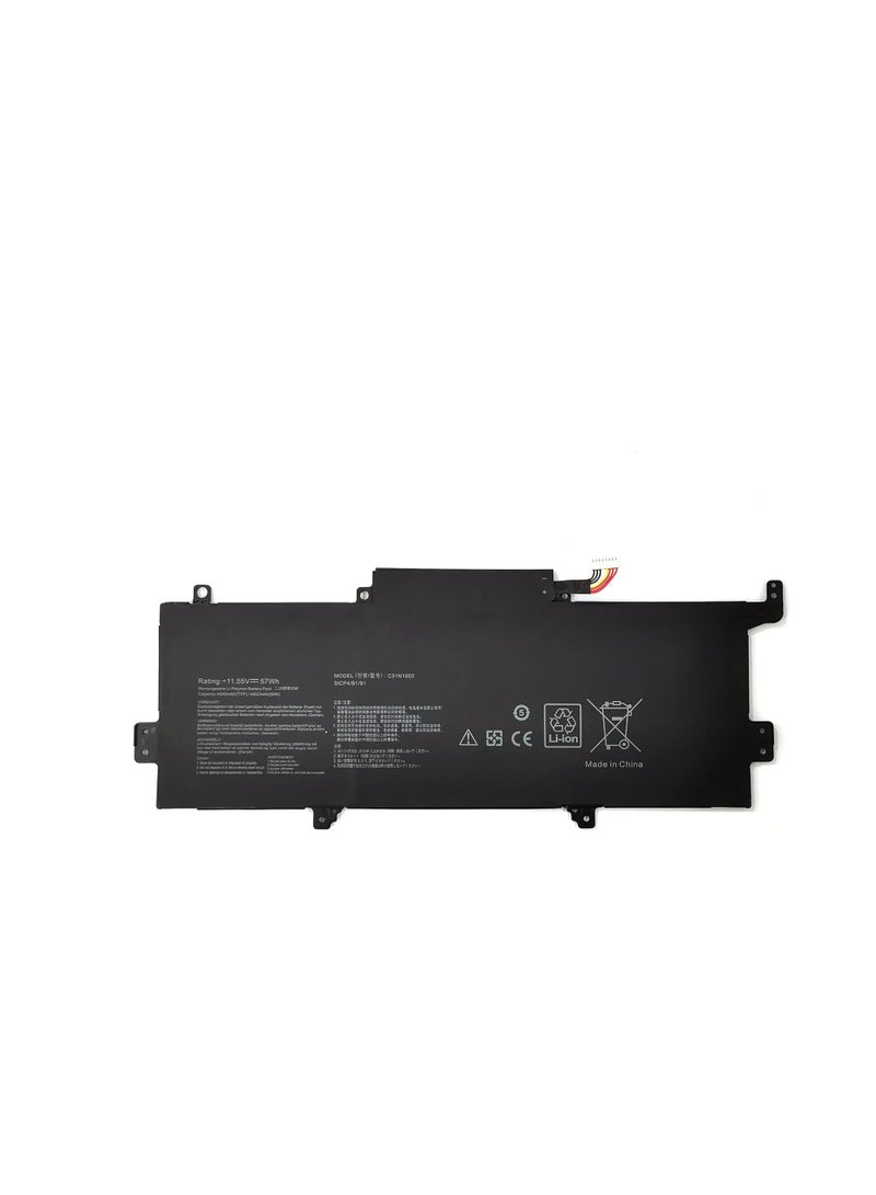 Terabyte C31N1602 C31N16O2 0B200-02090000 Laptop Battery Replacement for U3000U UX330 UX330U UX330UA UX330UAK UX330UA-1A UX330UA-1B UX3330UA-1B UX3330UA-333 00UA-1C UX330UA-FB018R FB161T Series - Image 1