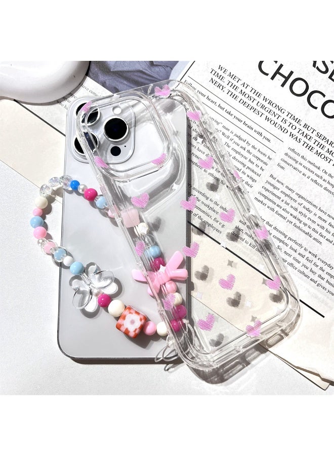 NIBEMINENT Painted Love Protective TPU Case Cover For iPhone 14 Clear - Image 1