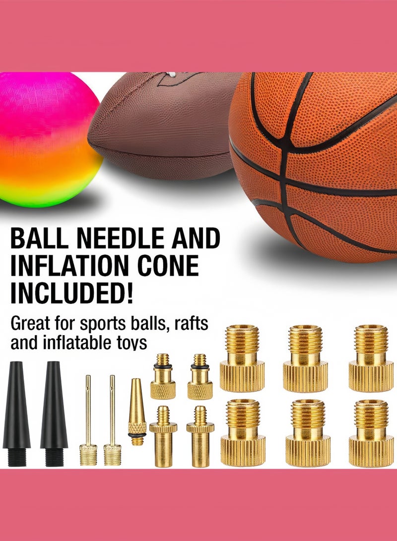 Bike Pump Adapter Bike Tires Bike Tires 21pcs Bike Valve Adapter Set Tire Inflator Adapter Pump Needle Adapters Kits Inflation Accessories for Cycling Bike Bike Tools Bike Tools - Image 5