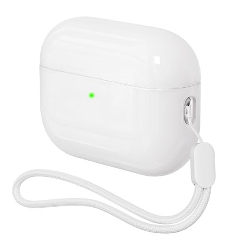 DamonLight Case for AirPods Pro 3 NeverSretchOut DamonLight ShockProof Protective Semi Hard Silicone Case Compatible with Apple Airpods Pro 3rd Generation White - Image 1