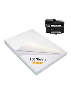ECVV Printable self adhesive sticker paper label for laser & Inkjet printer A4 Size 8.5x11 inch-50 sheets  - Image 4