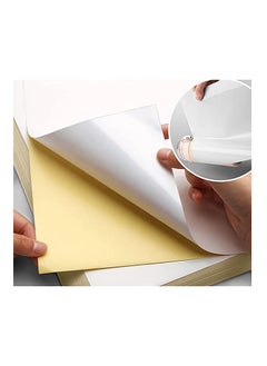 ECVV Printable self adhesive sticker paper label for laser & Inkjet printer A4 Size 8.5x11 inch-50 sheets  - Image 3