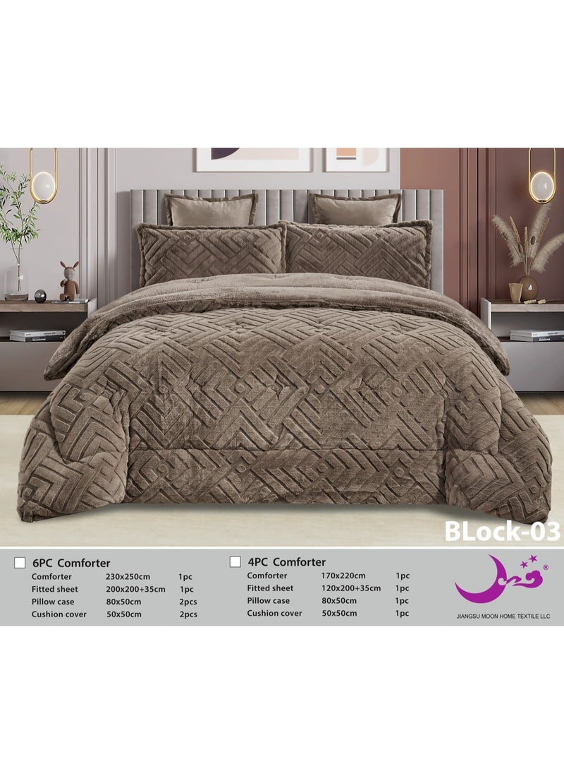 Double Sided Winter Bedspread 6 Pieces Double Sided Velvet and Woodland 240x220cm - pzsku/Z36C21BC3F485647817BBZ/45/_/1733729888/a7923941-3daf-486f-ac34-e3c4841dc825