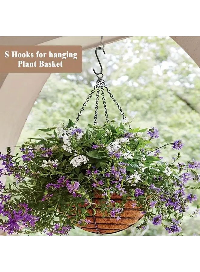 30 Pcs Black S Hooks Heavy Duty Stainless Steel Rust Resistant Wall Mount - Image 4