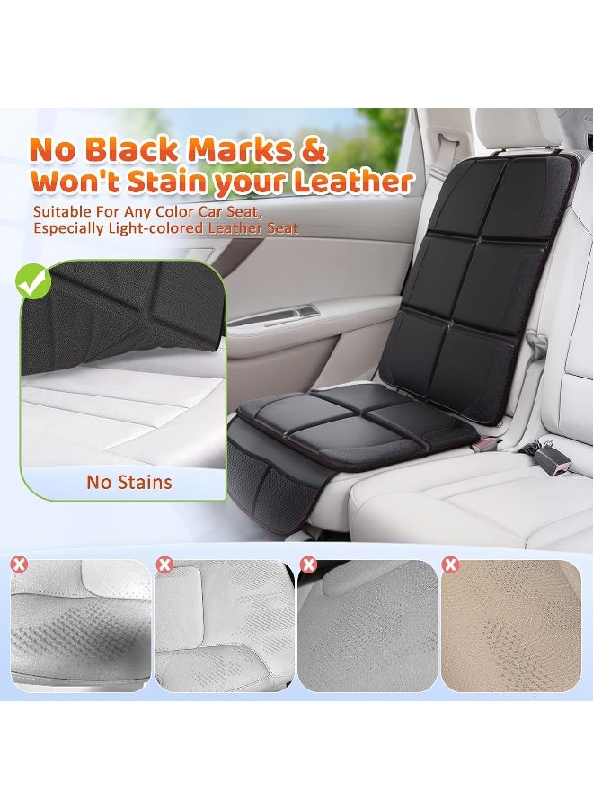 Gimars Car Seat Protector, 2 Pack, Waterproof 600D Fabric Carseat Protector Car Seat Cover for Child Car Seat with Nonslip Backing Mesh Pockets for Baby and Pet SUV Sedan Truck Leather Seats - Image 4