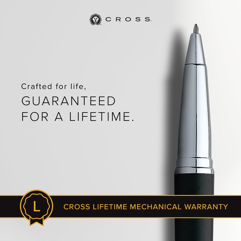 Cross قلم حبر جاف قابل لإعادة التعبئة من كروس ATX، قلم متوسط، يشمل علبة هدايا فاخرة - أسود بازلت - Image 3