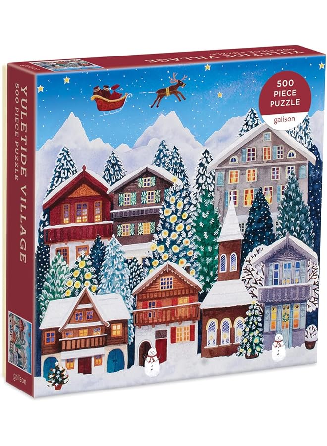 Galison Yuletide Village 500 Piece Puzzle - Image 1