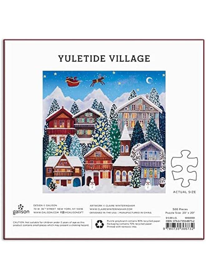 Galison Yuletide Village 500 Piece Puzzle - Image 3