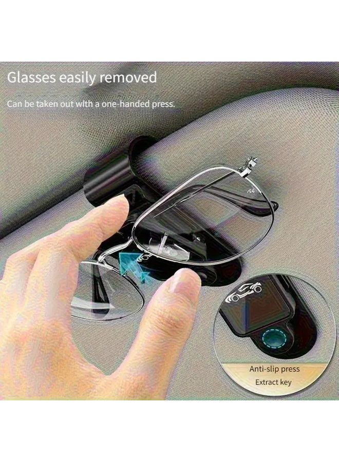 Car Dashboard Glasses Holder Organizer Speedy Red ABS Resin Clip For Eyeglasses Tickets - Image 4