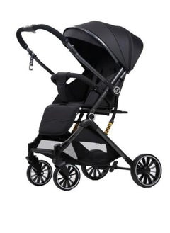 Lightweight Baby Stroller Carryable Two Ways One Button Folding Canopy Newborn Stroller