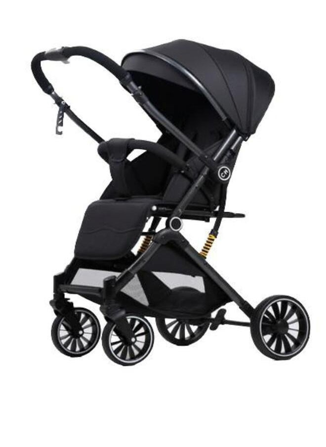 Cute ninos - Lightweight Baby Stroller Carryable Two Ways One Button Folding Canopy Newborn Stroller - Image 1