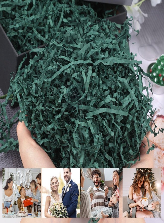 VGOODALL 2LB Green Crinkle Paper Filler, Shredded Confetti Paper for Gift Basket Filling Holiday Box Wrapping Stuffing Supplies - Image 4
