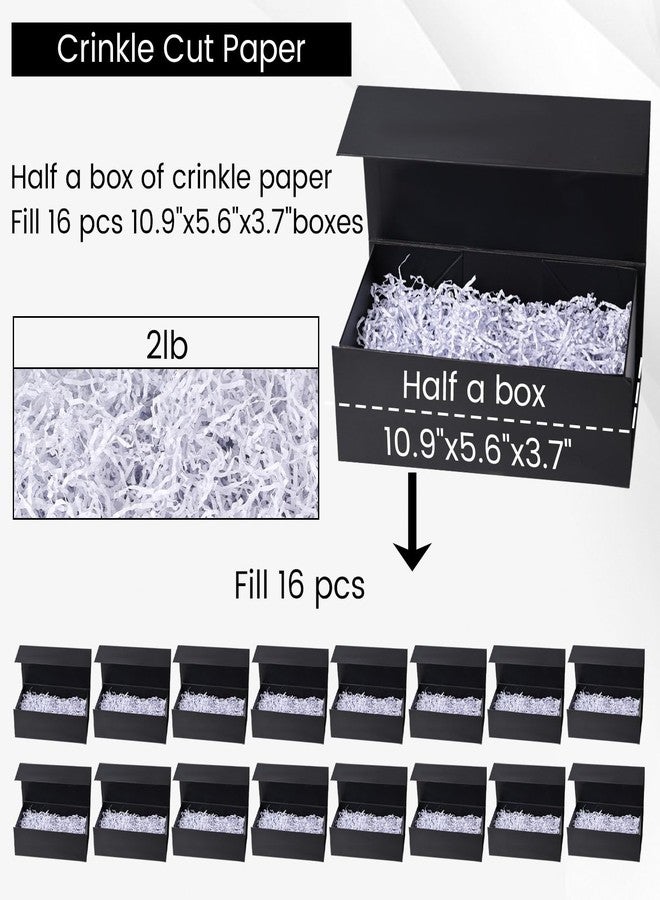 VGOODALL 2LB Green Crinkle Paper Filler, Shredded Confetti Paper for Gift Basket Filling Holiday Box Wrapping Stuffing Supplies - Image 5