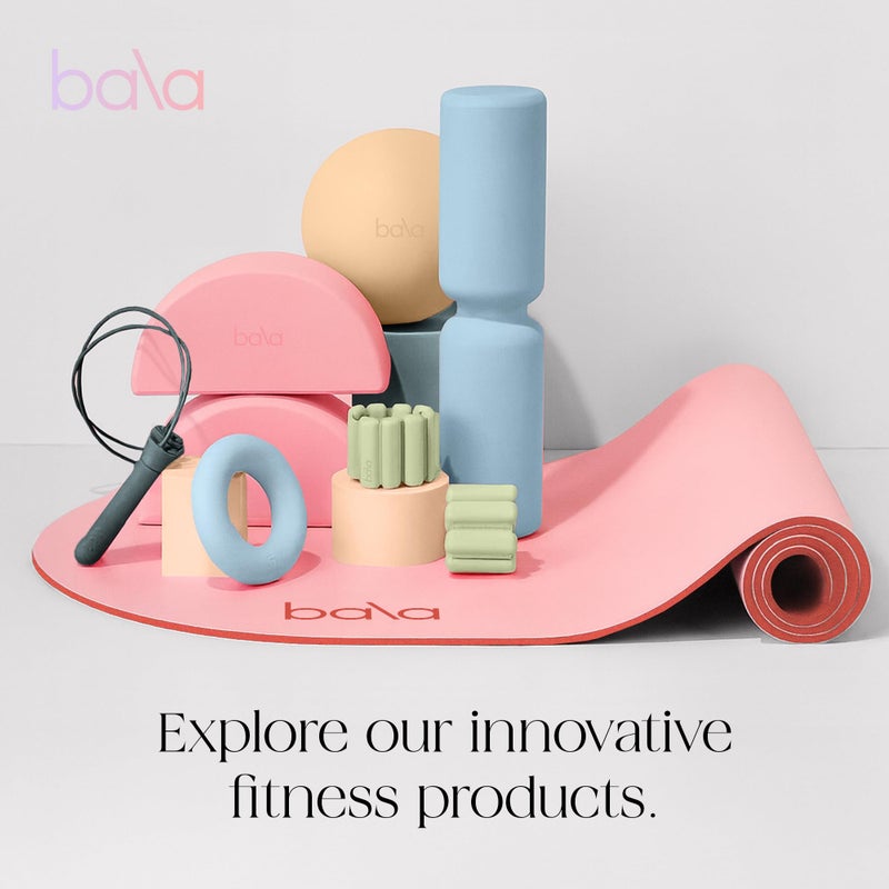 Bala Bangles Wrist & Ankle Weights - 1 lb Set Adjustable Weighted Bands for Women & Men - Silicone Arm & Leg Weights for Pilates, Yoga, Walking, Barre, Home Workout & Strength Training - Heather - Image 5