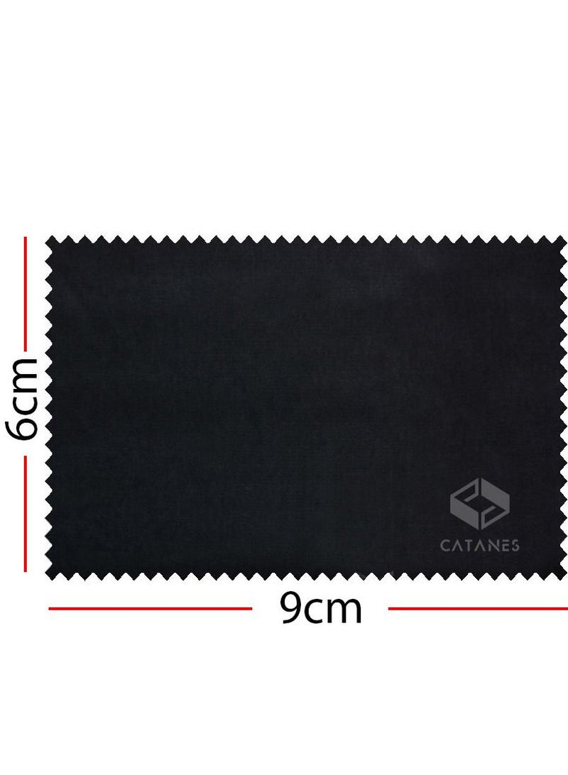 CATANES 36 Pack Of Microfiber Cleaning Cloth Premium Cloth for Glasses Lens Screens and More Black  - Image 5