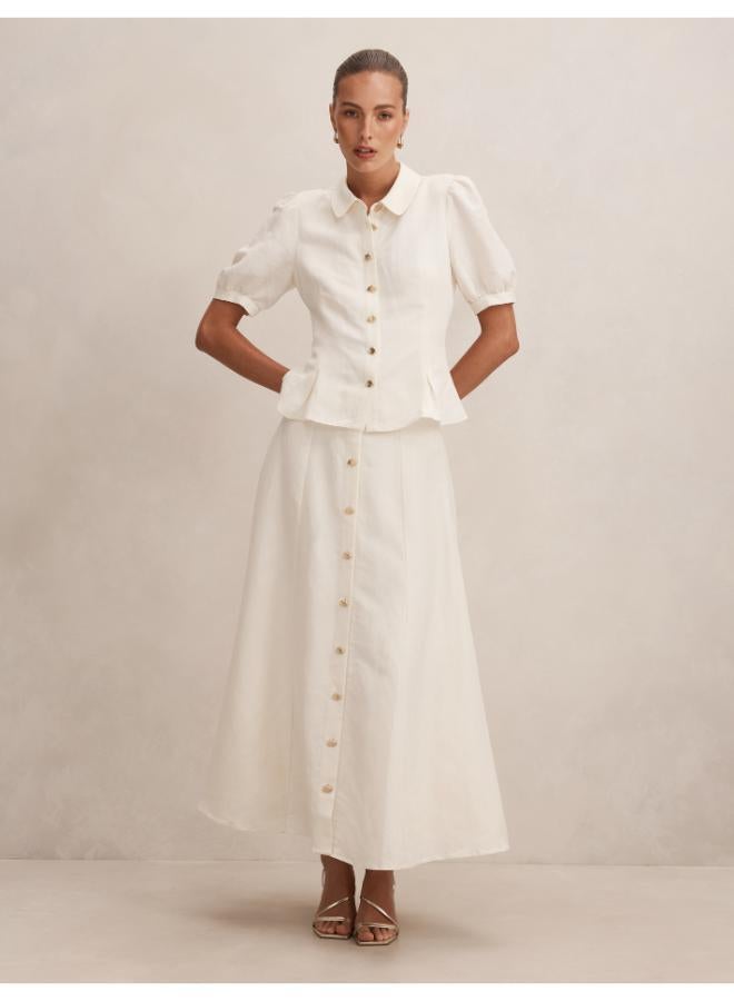 forever new Foster Button Maxi Skirt - Image 5