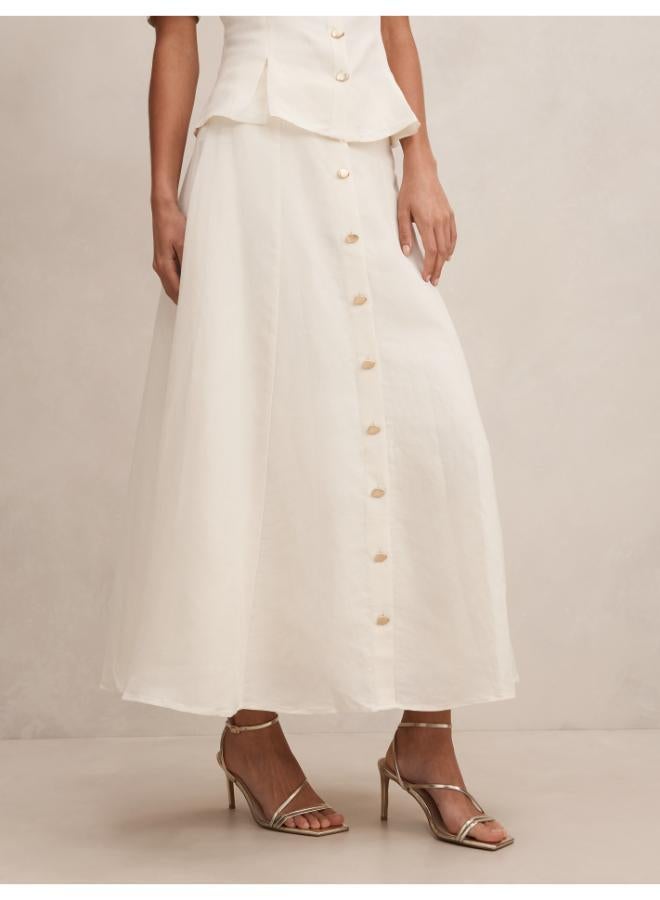 forever new Foster Button Maxi Skirt - Image 3