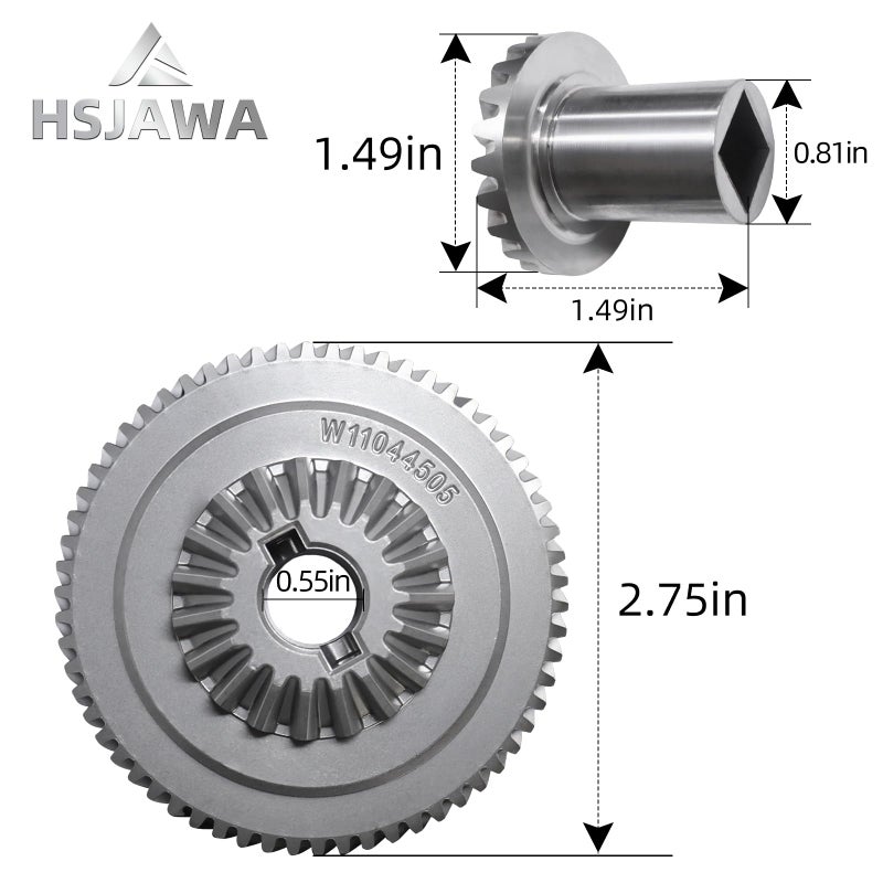 HSJAWA W11192794 Mixer Attachment Gear Hub Kit Compatible with KitchenAid W11192794 Replacement 4159643 4161403 9703905 9703907 W11175138 - Image 2