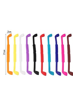 KASTWAVE 10 Pack Silicone Elastic Cord Retainer Strap Band for Sports Eyeglass and Sunglass Eyewear Holder Glasses Head Floater Anti-Slip Rope String Men Women Kids  - Image 5