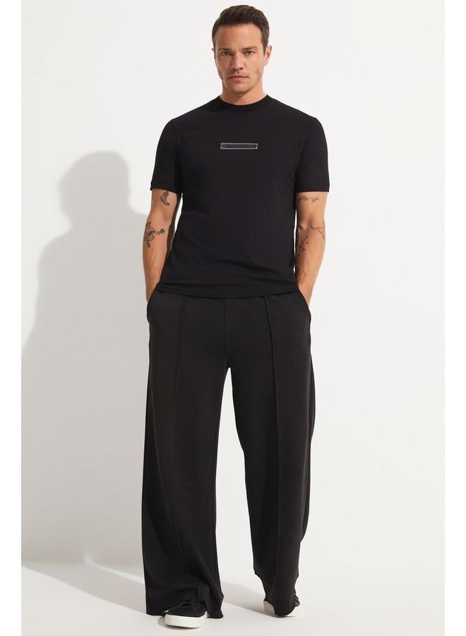 June Men Printed T-Shirt Black