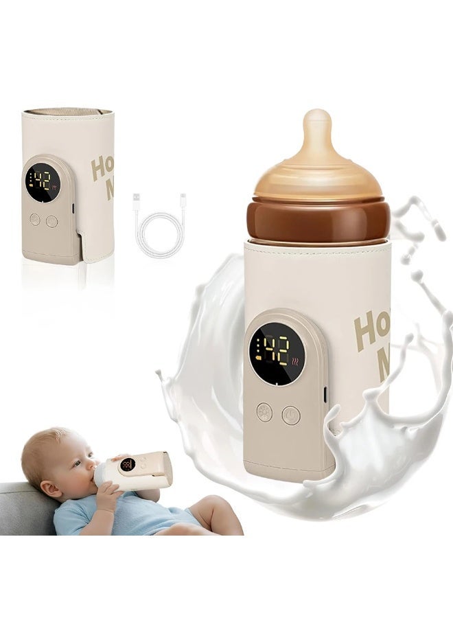 USB Multifunctional High-capacity Baby Feeding Bottle Smart Temperature Control Warmer Screen Newborn Baby Bottle Warmer Sleeve - Image 2