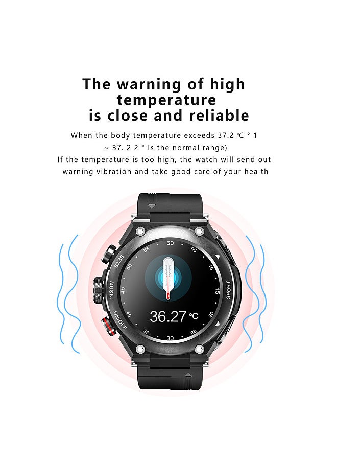 Generic - Smart Watch with Wirelessly Earbuds 2 in 1 Activity Bracelet BT Earphones MP3 Music Call Fitness Tracker Heart Rate Sleep Monitor Compatible with IOS Android Phones - Image 1