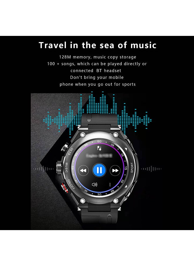 Generic - Smart Watch with Wirelessly Earbuds 2 in 1 Activity Bracelet BT Earphones MP3 Music Call Fitness Tracker Heart Rate Sleep Monitor Compatible with IOS Android Phones - Image 1