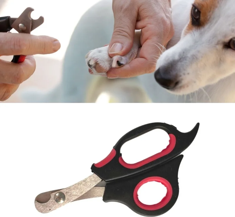 5DM Large Breed Dog Cat Steel Tip Pet Nail Clipper Paw Grooming Tool Ergonomic Non-Slip