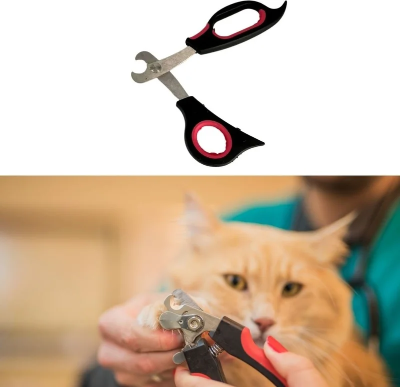 5DM Large Breed Dog Cat Steel Tip Pet Nail Clipper Paw Grooming Tool Ergonomic Non-Slip