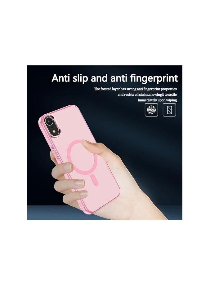 Magnetic Case for iPhone XR Back Cover Compatible with Magsafe Drop Protection Anti-Scratch Matte Comfortable Touch Shockproof iPhone XR  Case Pink  - Image 5