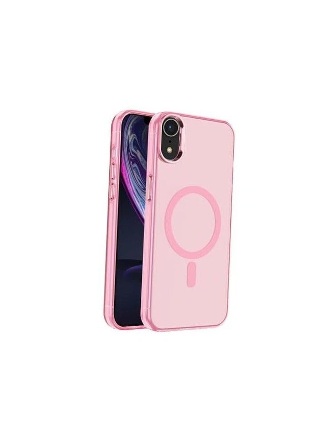 Magnetic Case for iPhone XR Back Cover Compatible with Magsafe Drop Protection Anti-Scratch Matte Comfortable Touch Shockproof iPhone XR  Case Pink  - Image 1