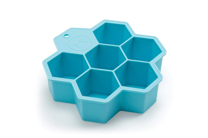 Outset Hexagon Silicione Ice Cube Tray 6 Large Honeycomb Cubes