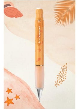 Serve Deep Mechanical Pencil 07MM Mustard Yellow Starfish Pattern  - Image 2