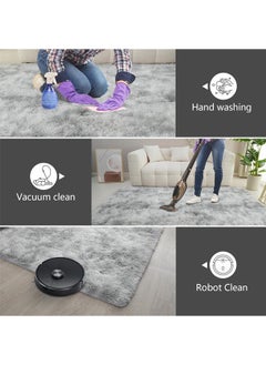 Gradual change tie-dye carpet, thickened soft and comfortable, washable without fading, household indoor carpet, dirt-resistant and non-slip, suitable for children to roll and play（120*160CM,Grey） - pzsku/Z36C3576A54034792044BZ/45/_/1734401030/3e7e19f3-45a4-47d3-963d-61cfdd15baed