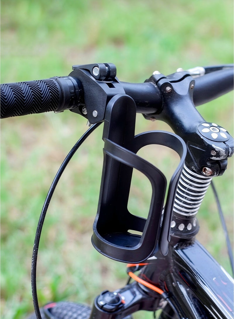 DIKOCO Cup Holder for Bike 360° Rotation Bike Bottle Cage,Bike Water Bottle Holders,Cycling Cup Holder,Handlebar Mount Cup Holder for Bike & Stroller - Image 2