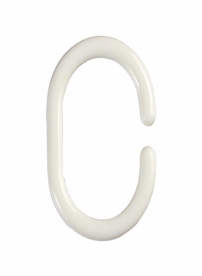 Wideskall® 12 Pieces Plastic Shower Curtain Hook Rings, White - Image 2