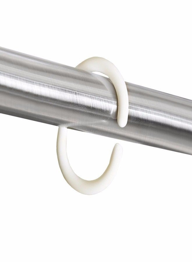 Wideskall® 12 Pieces Plastic Shower Curtain Hook Rings, White - Image 3