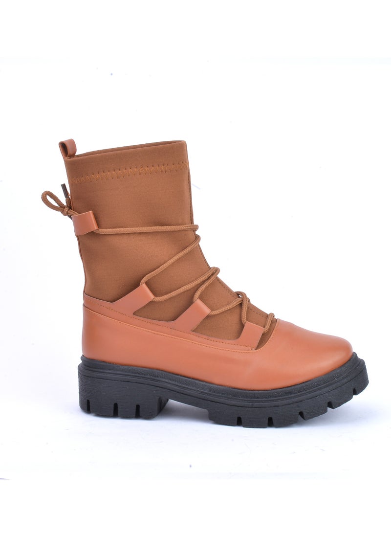 Run  - Half boot leather & suede high quality - Havan - Image 1