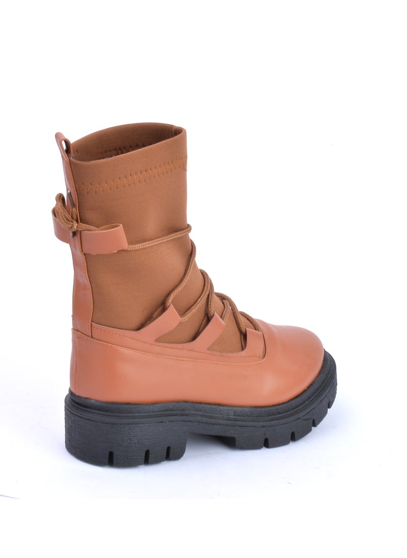 Run  - Half boot leather & suede high quality - Havan - Image 1