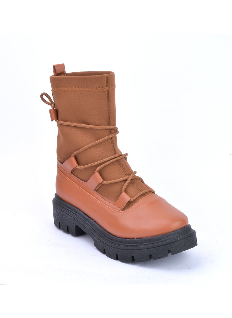 Run  - Half boot leather & suede high quality - Havan - Image 1