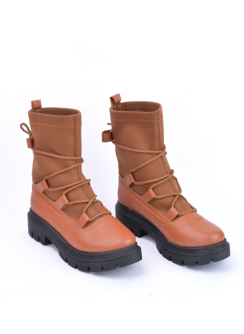 Run  - Half boot leather & suede high quality - Havan - Image 1