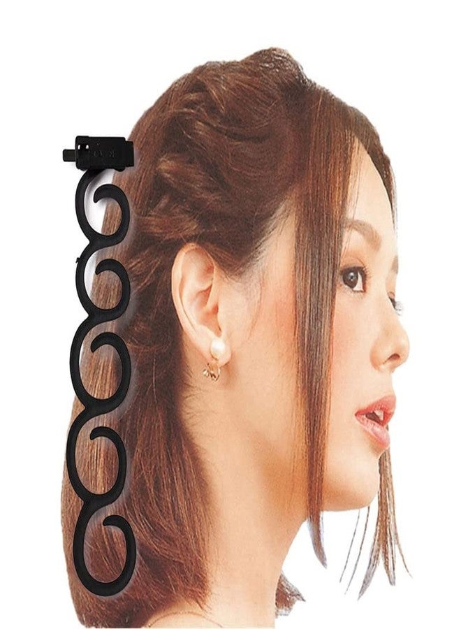 كرونيكس مجموعة كرونكس من 5 قطع، إكسسوارات شعر نسائية أنيقة، تتضمن وصلات شعر وأداة صنع وصلات الشعر - أسود - Image 3