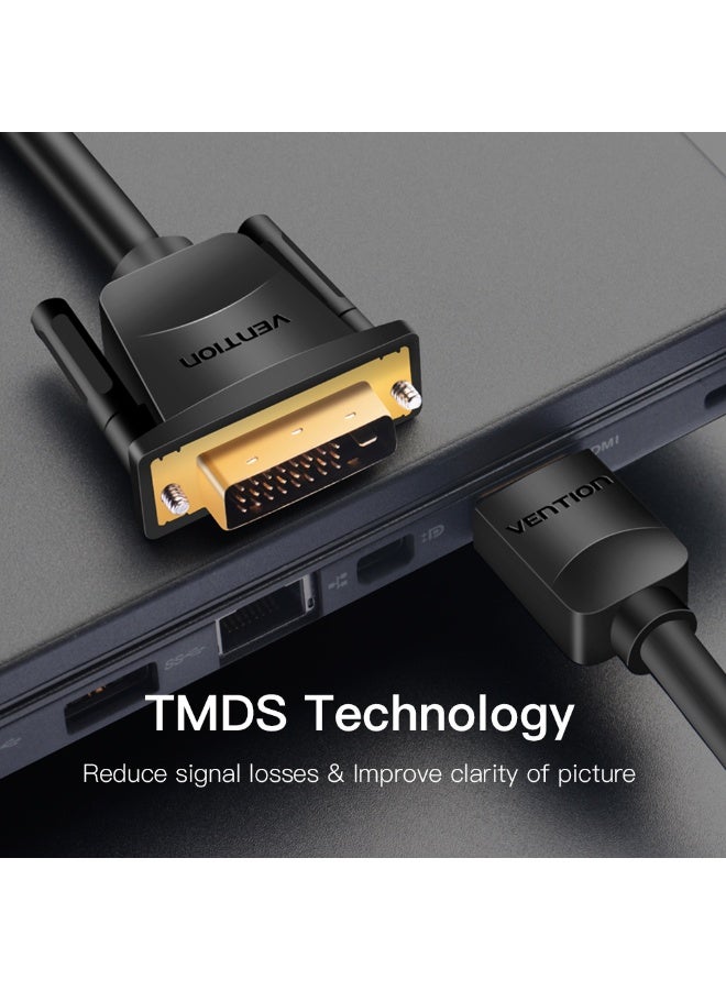 VENTION HDMI to DVI Cable 1M Black Model # ABFBF - Image 2