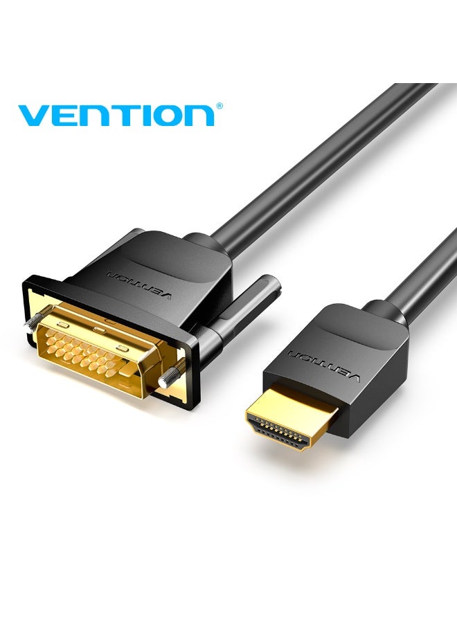 VENTION HDMI to DVI Cable 1M Black Model # ABFBF - Image 1